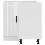 Kitchen Corner Base Cabinet "Lucca" High Gloss White