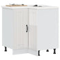 Kitchen Corner Base Cabinet "Lucca" High Gloss White