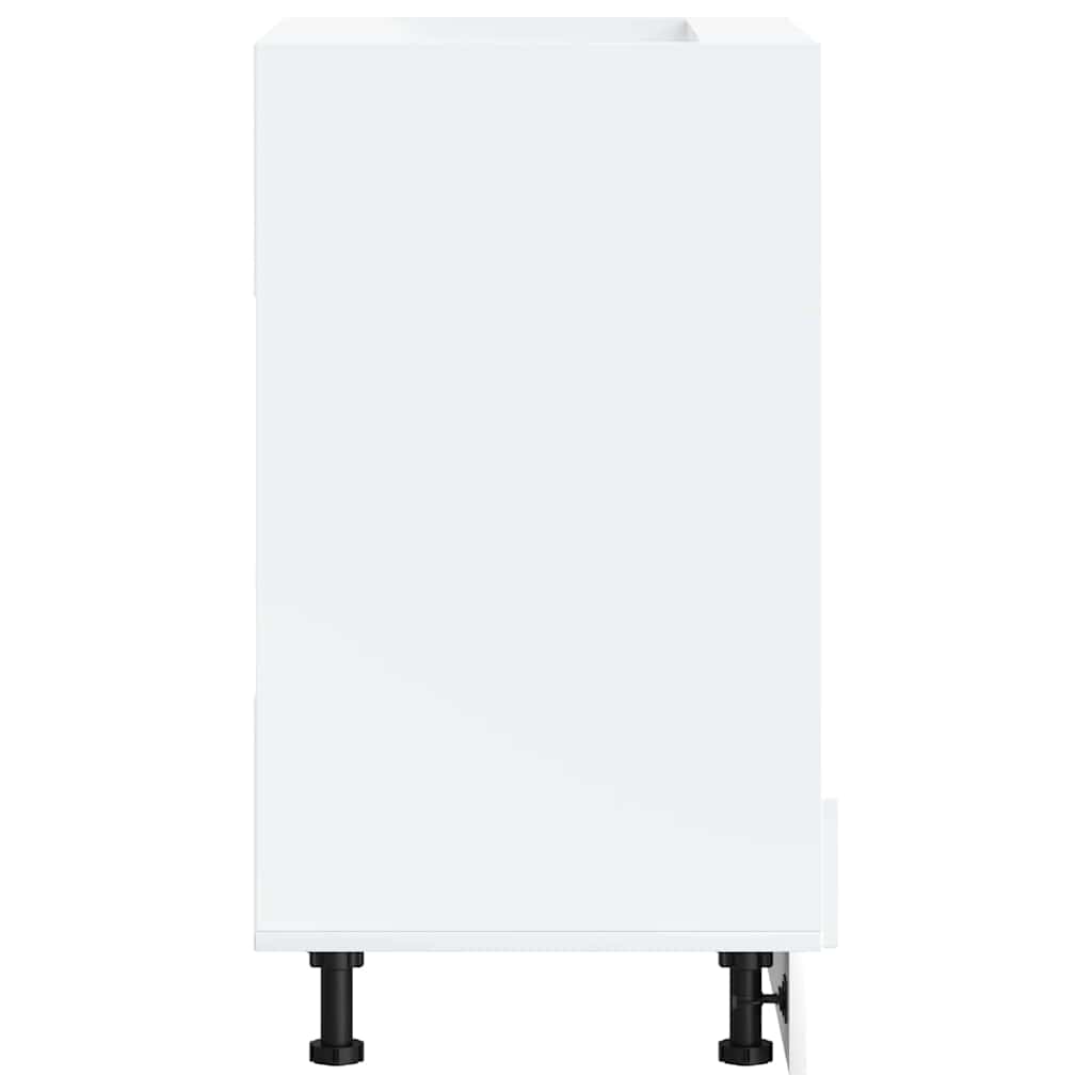 Oven Cabinet Lucca White Engineered Wood