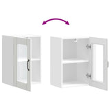 Kitchen Wall Cabinet with Glass Door Lucca White - Extra Image