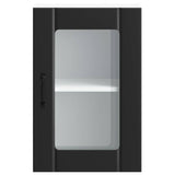 Kitchen Wall Cabinet with Glass Door "Lucca" Black