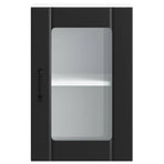 Kitchen Wall Cabinet with Glass Door "Lucca" Black