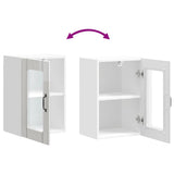 Kitchen Wall Cabinet with Glass Door "Lucca" High Gloss White