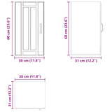Kitchen Wall Cabinet Lucca White Engineered Wood - Extra Image