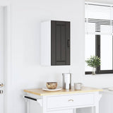 Kitchen Wall Cabinet "Lucca" Black Engineered Wood