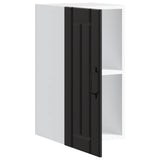 Kitchen Wall Cabinet "Lucca" Black Engineered Wood