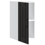 Kitchen Wall Cabinet "Lucca" Black Engineered Wood