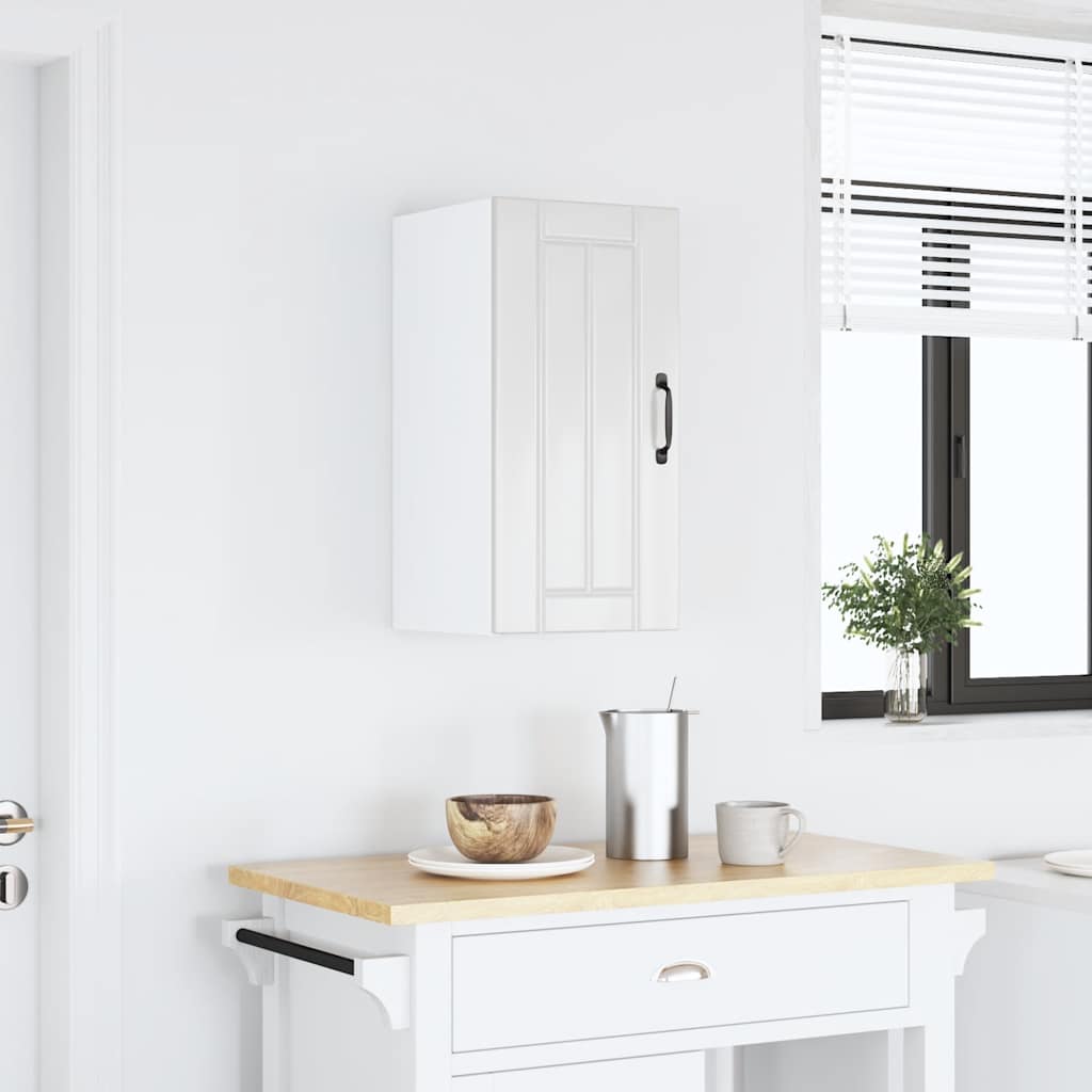 Kitchen Wall Cabinet "Lucca" High Gloss White Engineered Wood