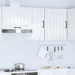 Kitchen Wall Cabinet "Lucca" High Gloss White Engineered Wood