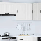 Kitchen Wall Cabinet Lucca White Engineered Wood - Top-Down View
