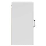Kitchen Wall Cabinet Lucca White Engineered Wood - Close-Up Angle
