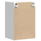 Kitchen Wall Cabinet Lucca White Engineered Wood - Low Angle