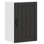 Kitchen Wall Cabinet "Lucca" Black Engineered Wood
