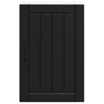 Kitchen Wall Cabinet "Lucca" Black Engineered Wood