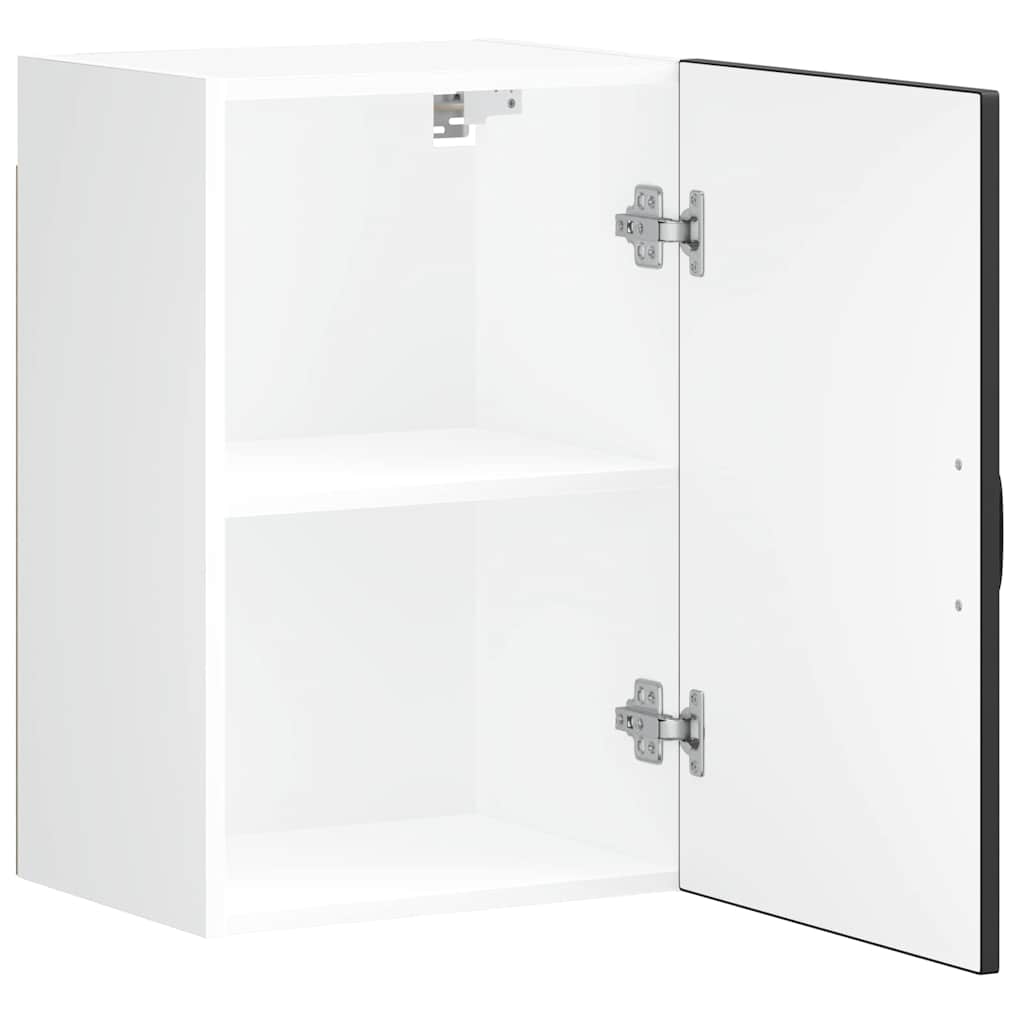 Kitchen Wall Cabinet "Lucca" Black Engineered Wood