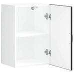 Kitchen Wall Cabinet "Lucca" Black Engineered Wood