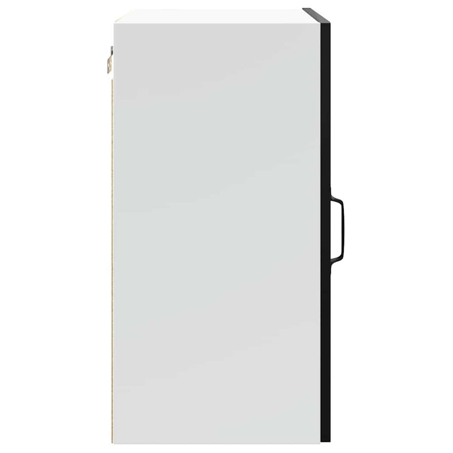 Kitchen Wall Cabinet "Lucca" Black Engineered Wood
