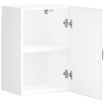 Kitchen Wall Cabinet "Lucca" High Gloss White Engineered Wood