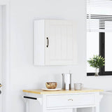 Kitchen Wall Cabinet Lucca White Engineered Wood - Side View