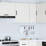 Kitchen Wall Cabinet Lucca White Engineered Wood - Top-Down View