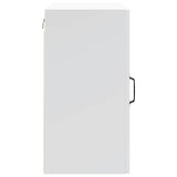 Kitchen Wall Cabinet Lucca White Engineered Wood - Close-Up Angle
