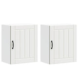 Kitchen Wall Cabinets 2 pcs "Lucca" White Engineered Wood