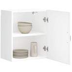 Kitchen Wall Cabinets 2 pcs "Lucca" White Engineered Wood