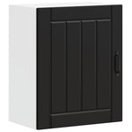 Kitchen Wall Cabinet "Lucca" Black Engineered Wood