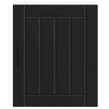 Kitchen Wall Cabinet "Lucca" Black Engineered Wood