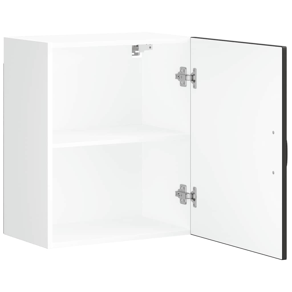 Kitchen Wall Cabinet "Lucca" Black Engineered Wood