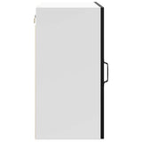 Kitchen Wall Cabinet "Lucca" Black Engineered Wood