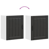 Kitchen Wall Cabinet "Lucca" Black Engineered Wood