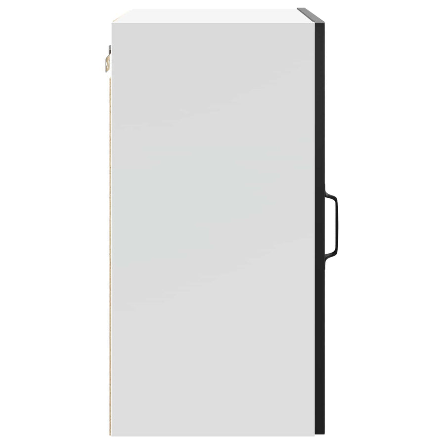 Kitchen Wall Cabinet "Lucca" Black Engineered Wood