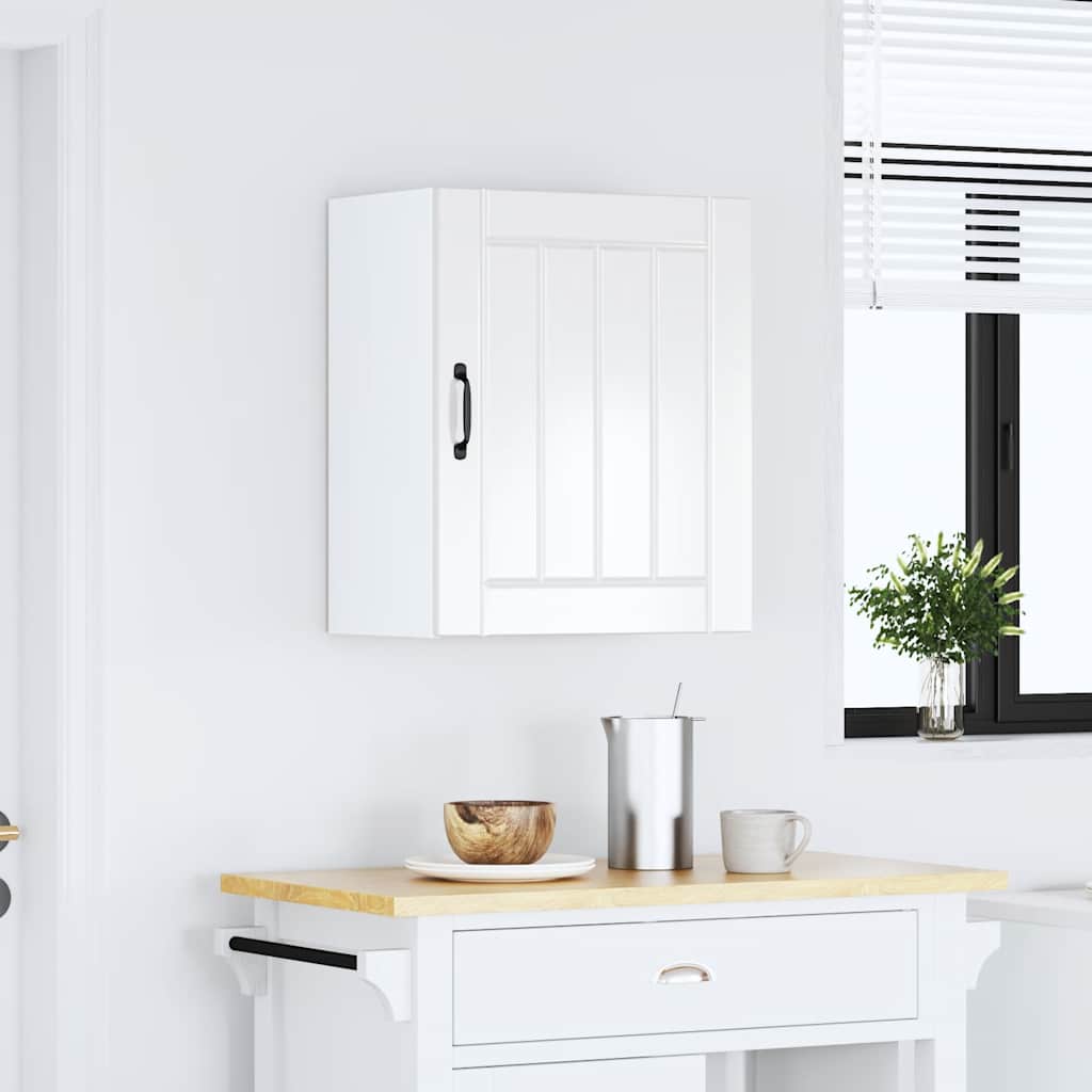 Kitchen Wall Cabinet "Lucca" High Gloss White Engineered Wood
