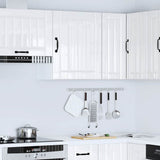 Kitchen Wall Cabinet "Lucca" High Gloss White Engineered Wood