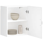 Kitchen Wall Cabinet "Lucca" High Gloss White Engineered Wood