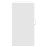 Kitchen Wall Cabinet Lucca White Engineered Wood - Close-Up Angle