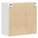 Kitchen Wall Cabinet Lucca White Engineered Wood - Low Angle