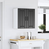Kitchen Wall Cabinet "Lucca" Black Engineered Wood
