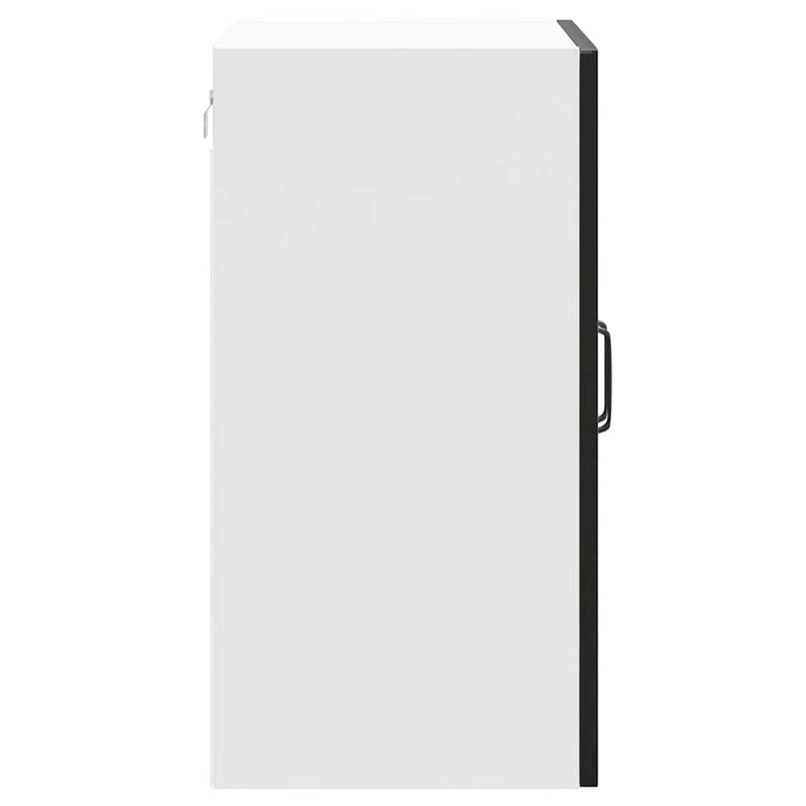 Kitchen Wall Cabinet "Lucca" Black Engineered Wood