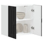 Kitchen Wall Cabinet "Lucca" Black Engineered Wood