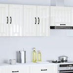 Kitchen Wall Cabinet "Lucca" High Gloss White Engineered Wood