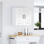 Kitchen Wall Cabinet "Lucca" High Gloss White Engineered Wood