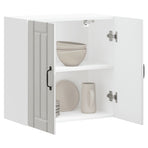 Kitchen Wall Cabinet "Lucca" High Gloss White Engineered Wood