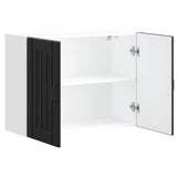 Kitchen Wall Cabinet "Lucca" Black Engineered Wood