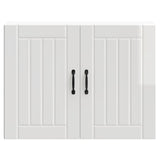 Kitchen Wall Cabinet "Lucca" High Gloss White Engineered Wood