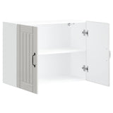 Kitchen Wall Cabinet "Lucca" High Gloss White Engineered Wood