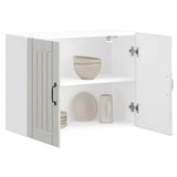 Kitchen Wall Cabinet "Lucca" High Gloss White Engineered Wood