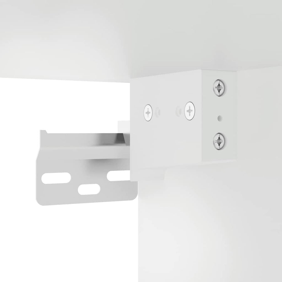 Kitchen Wall Cabinet "Lucca" High Gloss White Engineered Wood
