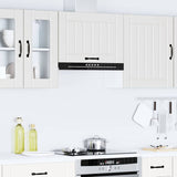 Kitchen Wall Cabinet Lucca White Engineered Wood - Side View